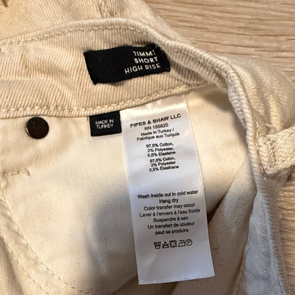 Veronica Beard Beige Jean Shorts - Picture 2 of 5